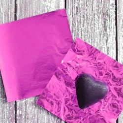 Fuchsia Chocolate Foil Wrapper - Small (13 x 9 cm)