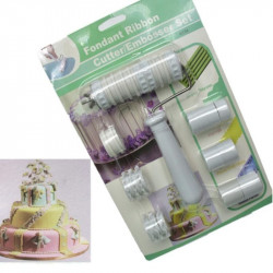 Fondant Ribbon Cutter / Embosser Set