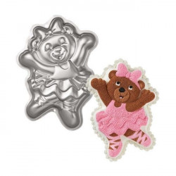 Ballerina Bear Shape Aluminium Cake Mould