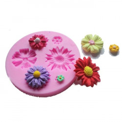 Assorted Flowers Fondant Mould