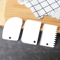 Cake Scraper, Smoother, Comb 