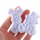 Cute Christmas Characters Fondant Cutter