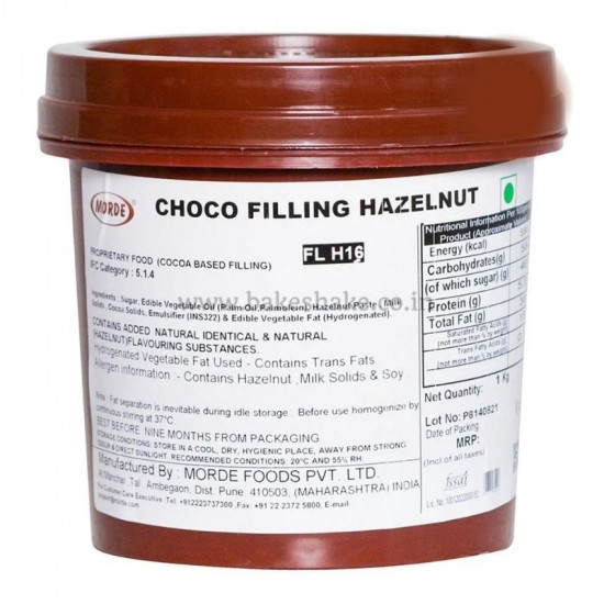 Morde Hazelnut Filling FL H16 (1 Kg)